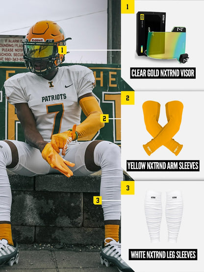 1 Pair Compression Arm Sleeves for Men, Breathable Football, Basketball, Baseball Accessory, Adult & Kids