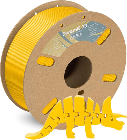 PLA+ Printer Filament 1.75mm PLA Plus Neatly Yellow | PLA Pro Tougher and Stronger, Dimensional Accuracy Probability +/- 0.02mm