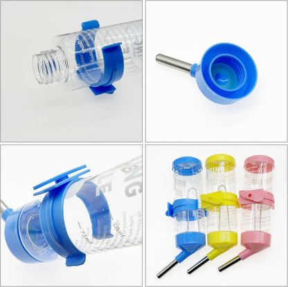 Allzone 3 PCS Hamster Water Bottles, No Drip Hanging Water Feeder Dispenser, Hanging Hamster Bottle for Guinea Pigs, Chinchillas, Rabbits