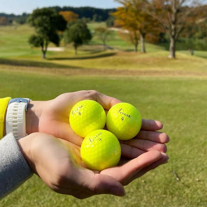 Balls - Aurora & Rosa Crystal Urethane Series | Eye-Catching & Easy to Spot | Maximum Distance, Soft Feel, Straight Flight, & Greenside Control | Blue, Orange, Pink, Yellow | 12 or 48 Balls