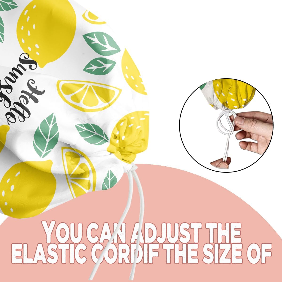 2PCS Lemon Plastic Bag Holder, Lemon Gifts for Women Mom Grandma | Wall Mount Grocery Bag Holder for Plastic Storage, Lemon Storage Organizer Reusable Grocery Bags, Pull Rope Free Adjustment