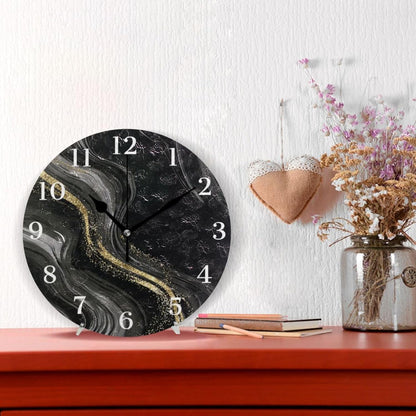 Lemon Yellow Wall Clock Silent Non-Ticking Battery Operated Clocks 9.5 Inch for Kitchen Home Living Room