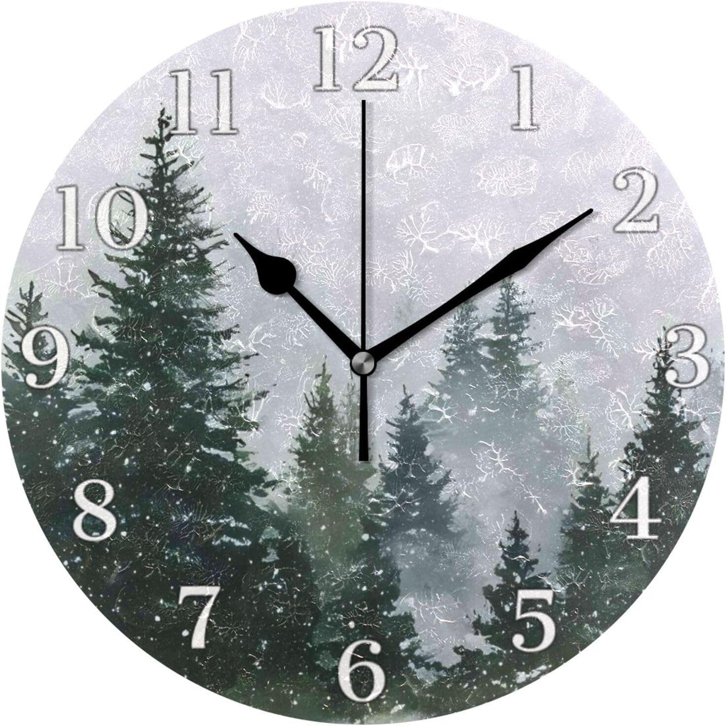 Lemon Yellow Wall Clock Silent Non-Ticking Battery Operated Clocks 9.5 Inch for Kitchen Home Living Room