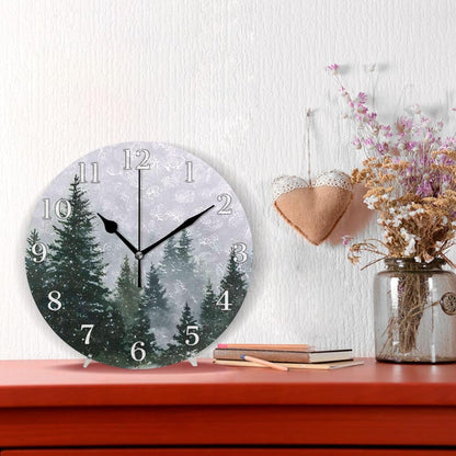 Lemon Yellow Wall Clock Silent Non-Ticking Battery Operated Clocks 9.5 Inch for Kitchen Home Living Room