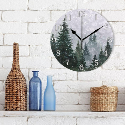 Lemon Yellow Wall Clock Silent Non-Ticking Battery Operated Clocks 9.5 Inch for Kitchen Home Living Room