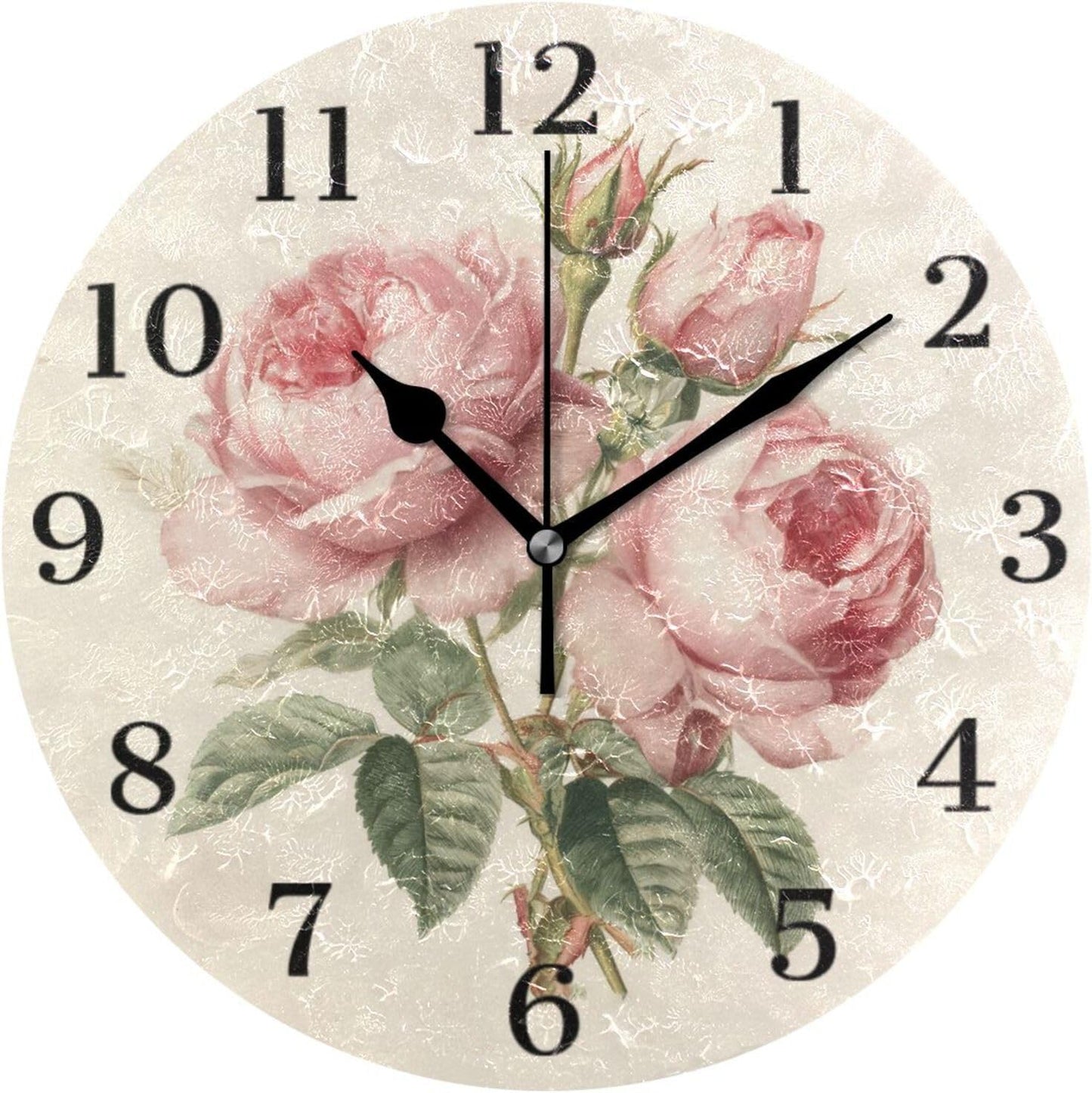 Lemon Yellow Wall Clock Silent Non-Ticking Battery Operated Clocks 9.5 Inch for Kitchen Home Living Room
