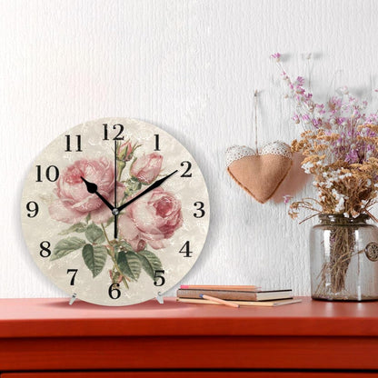 Lemon Yellow Wall Clock Silent Non-Ticking Battery Operated Clocks 9.5 Inch for Kitchen Home Living Room