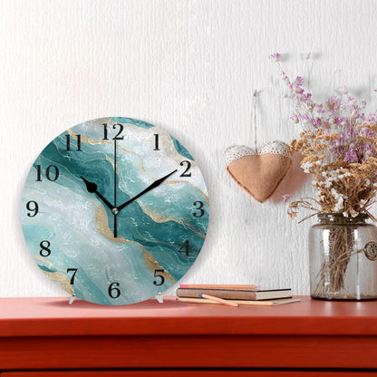 Lemon Yellow Wall Clock Silent Non-Ticking Battery Operated Clocks 9.5 Inch for Kitchen Home Living Room