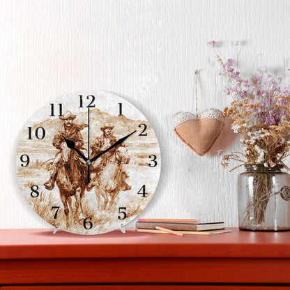 Lemon Yellow Wall Clock Silent Non-Ticking Battery Operated Clocks 9.5 Inch for Kitchen Home Living Room