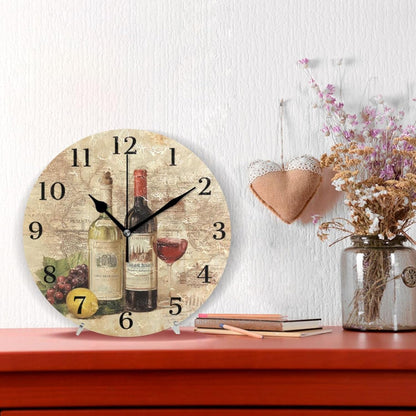 Lemon Yellow Wall Clock Silent Non-Ticking Battery Operated Clocks 9.5 Inch for Kitchen Home Living Room