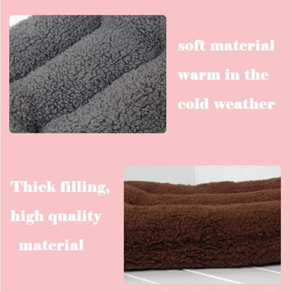 Pet Winter Beds, Hamster Bed Bite-Proof Warm Sleeping Mats Guinea Pig House Pad Nest Bed for Rabbit Hedgehog and More (S:Yellow)