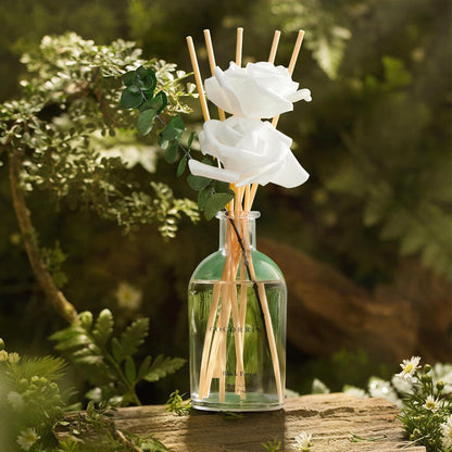 Lemon Eucalyptus Reed Diffuser, 6.76 oz | Real Dried Eucalyptus Leaves, 8 Reeds, Long-Lasting Essential Oil, Home Fragrance, Bedroom or Bathroom Décor