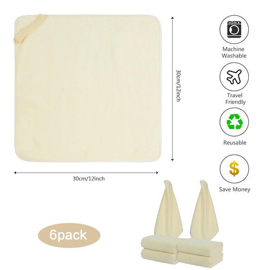 Microfiber Facial Cloths Fast Drying Washcloth 12inch x 12inch Absorbent Face Wash Cloth Soft Makeup Remover Cloths