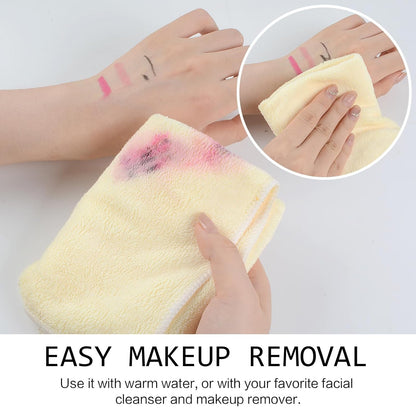 Microfiber Facial Cloths Fast Drying Washcloth 12inch x 12inch Absorbent Face Wash Cloth Soft Makeup Remover Cloths