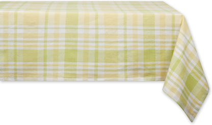 Lemon Bliss Plaid Cotton Tabletop Collection, Tablecloth, 60x84