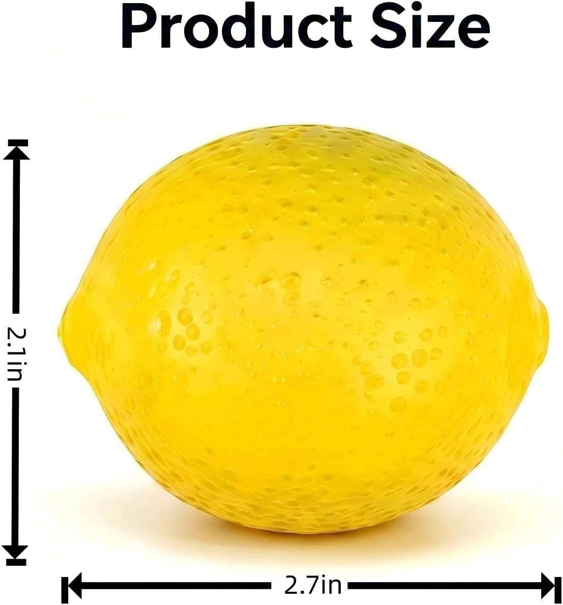 3Pcs Lemon Stress Balls, Soft & Sturdy Lemon Squeeze Toys Effective Anxiety Relief Fidget Toys, Fun Hand Stress Relief, Halloween, Christmas, Birthdays, and Friend Gifts, Suitable for Ages 18 and up