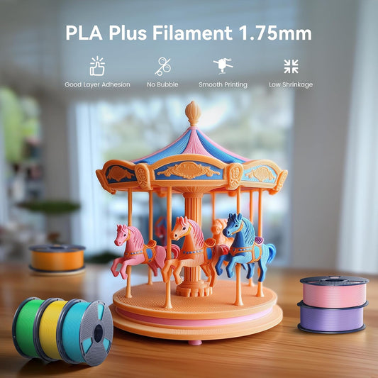 3D Printer Filament Bundle, 10KG, 1kg Spool, Multi-Color | 10KG Bundle, 1kg Spool, Black, White, Grey, Red, Klein Blue, Green, Sunny Orange, Vivid Yellow, Coffee Brown, Oak