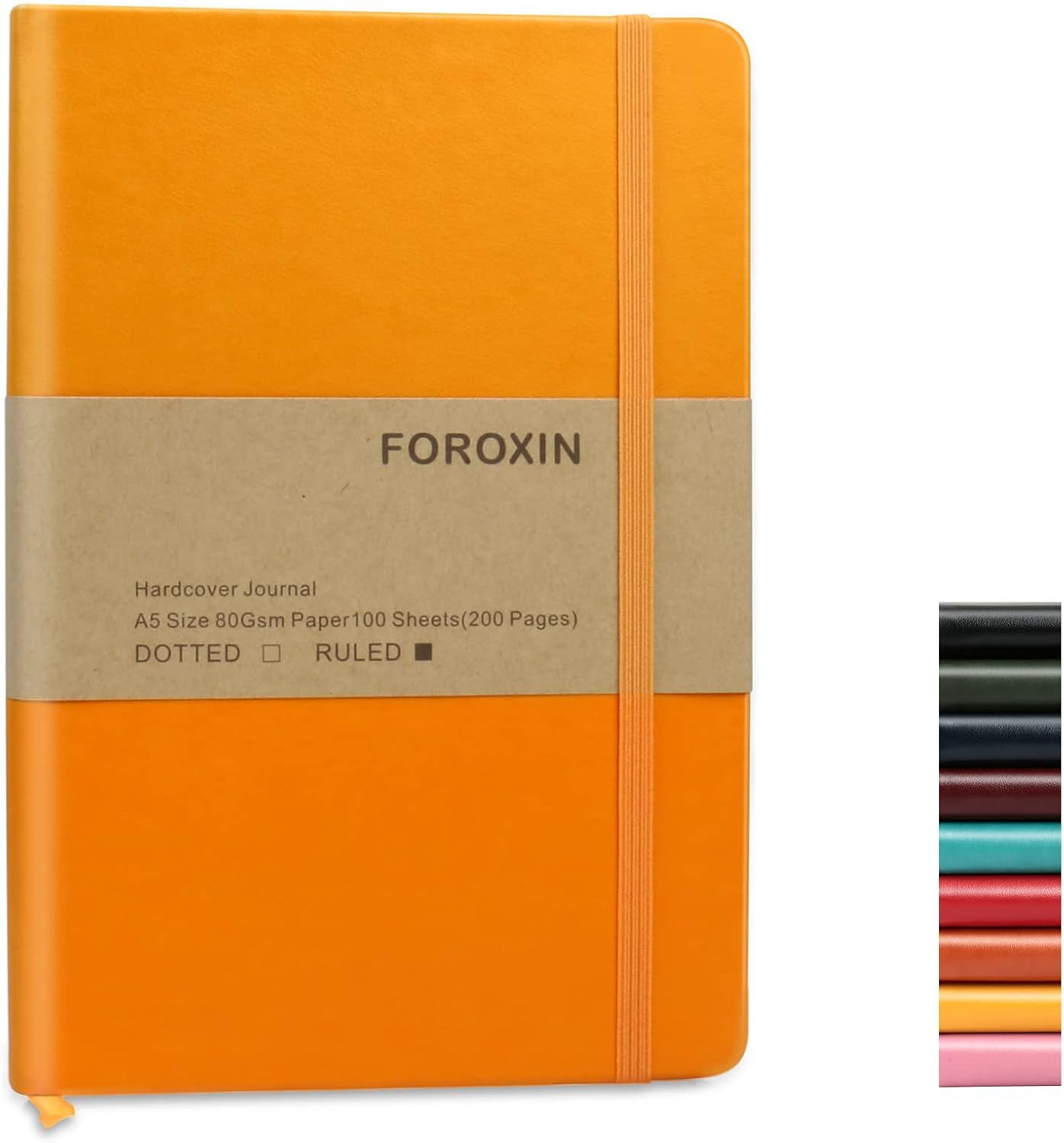 Journal notebook (A5-Lined,Yellow Color),192 Pages, Medium 5.7X8.3 inches - 80 gsm Thick Paper, Hardcover