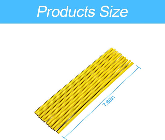 20 Pieces Car Air Conditioner Decoration Strip for Vent Outlet, Universal Waterproof Bendable Air Vent Outlet Trim Decoration, Suitable for Most Air Vent Outlet, Car Interior Accessories (Yellow)