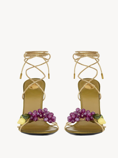 Rhinestone Lace Up High Heel Sandals for Women Satin Strappy Crisscross Open Pointed Toe Stiletto Heels Spring Summer Dopamine Beach Wedding Party Prom Sandals
