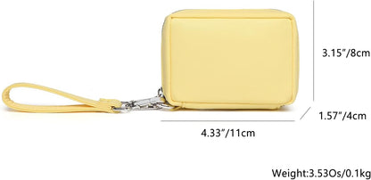 Women's Wristband Bag – Lightweight Nylon Wallet, Ideal for Everyday Use and Travel (Nylon/Yellow)