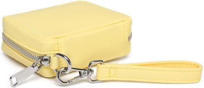 Women's Wristband Bag – Lightweight Nylon Wallet, Ideal for Everyday Use and Travel (Nylon/Yellow)