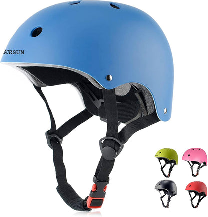 Kids Bike Helmet Ventilation & Adjustable Toddler Helmet for Ages 2-14 Kids Boys Girls Multi-Sport Helmet for Skateboard Roller Skateing Bicycle Scooter blance Bike