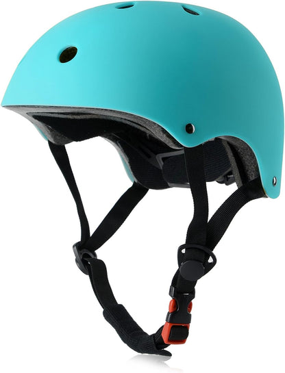 Skateboard Bike Helmet, 3 Sizes for Adult Youth & Kids | Lightweight, Adjustable, Certified Multi-Sport for Bicycle, Inline/Roller Skates, Kick Scooter