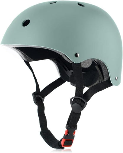 Skateboard Bike Helmet, 3 Sizes for Adult Youth & Kids | Lightweight, Adjustable, Certified Multi-Sport for Bicycle, Inline/Roller Skates, Kick Scooter