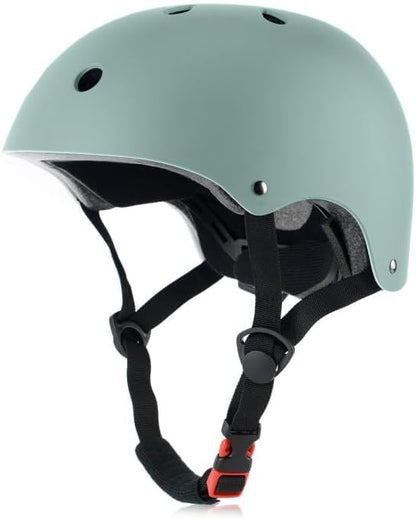 Skateboard Bike Helmet, 3 Sizes for Adult Youth & Kids | Lightweight, Adjustable, Certified Multi-Sport for Bicycle, Inline/Roller Skates, Kick Scooter