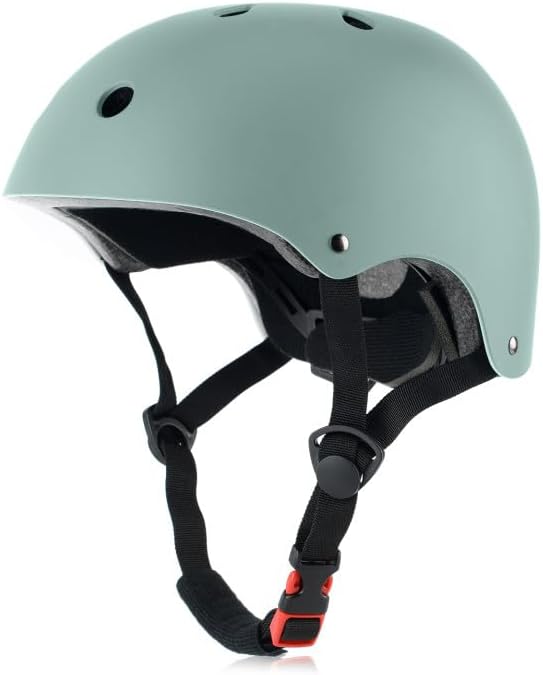Skateboard Bike Helmet, 3 Sizes for Adult Youth & Kids | Lightweight, Adjustable, Certified Multi-Sport for Bicycle, Inline/Roller Skates, Kick Scooter