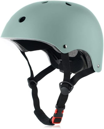 Skateboard Bike Helmet, 3 Sizes for Adult Youth & Kids | Lightweight, Adjustable, Certified Multi-Sport for Bicycle, Inline/Roller Skates, Kick Scooter