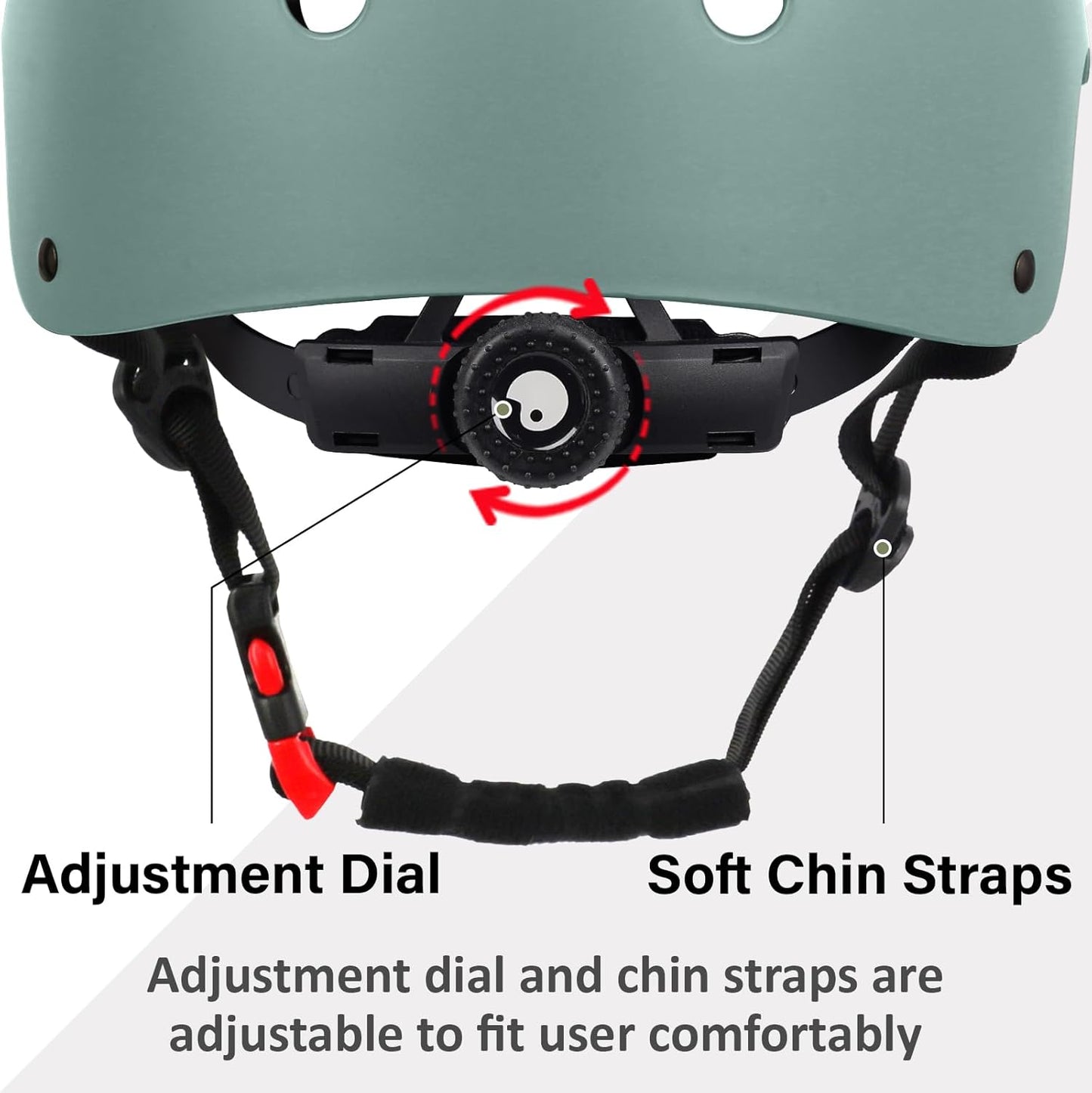 Skateboard Bike Helmet, 3 Sizes for Adult Youth & Kids | Lightweight, Adjustable, Certified Multi-Sport for Bicycle, Inline/Roller Skates, Kick Scooter