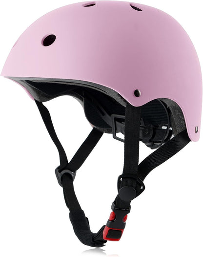 Skateboard Bike Helmet, 3 Sizes for Adult Youth & Kids | Lightweight, Adjustable, Certified Multi-Sport for Bicycle, Inline/Roller Skates, Kick Scooter