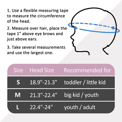 Skateboard Bike Helmet, 3 Sizes for Adult Youth & Kids | Lightweight, Adjustable, Certified Multi-Sport for Bicycle, Inline/Roller Skates, Kick Scooter