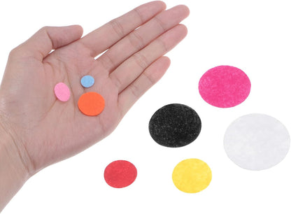 500pcs Round Felt Circles, 25mm 1" Pre Cut Felt Craft Pads Non-Woven Mini Felt Fabric Circles for DIY Sewing Handcraft Cut Projects Craft Finishing, Yellow