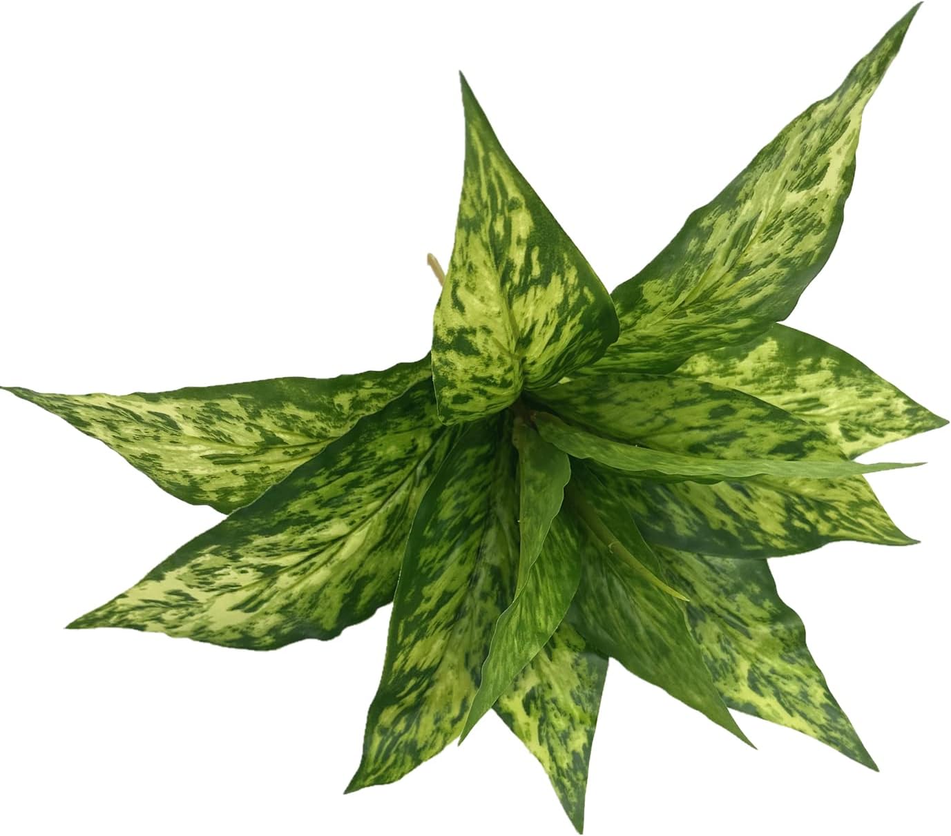 Artificial Agave Fake Plants, Faux Shrubs Grass Bushes Plant Plastic Flowers for Wedding Party Office Indoor Outdoor Room Yard Garden Greenery Leaves Decor Planter Filler Decoration Yellow 2 Pack