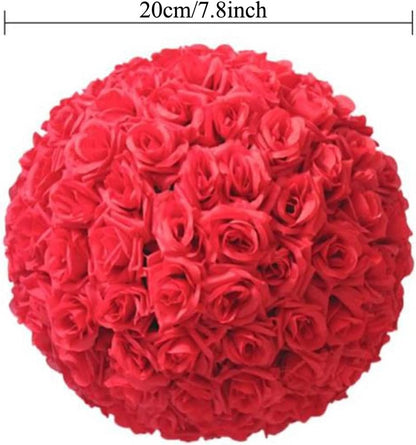 Artificial Flower Ball for Centerpieces Bridal Wedding Artificial Wedding Party Centerpieces Decorations, 7.8inch (5, Yellow)