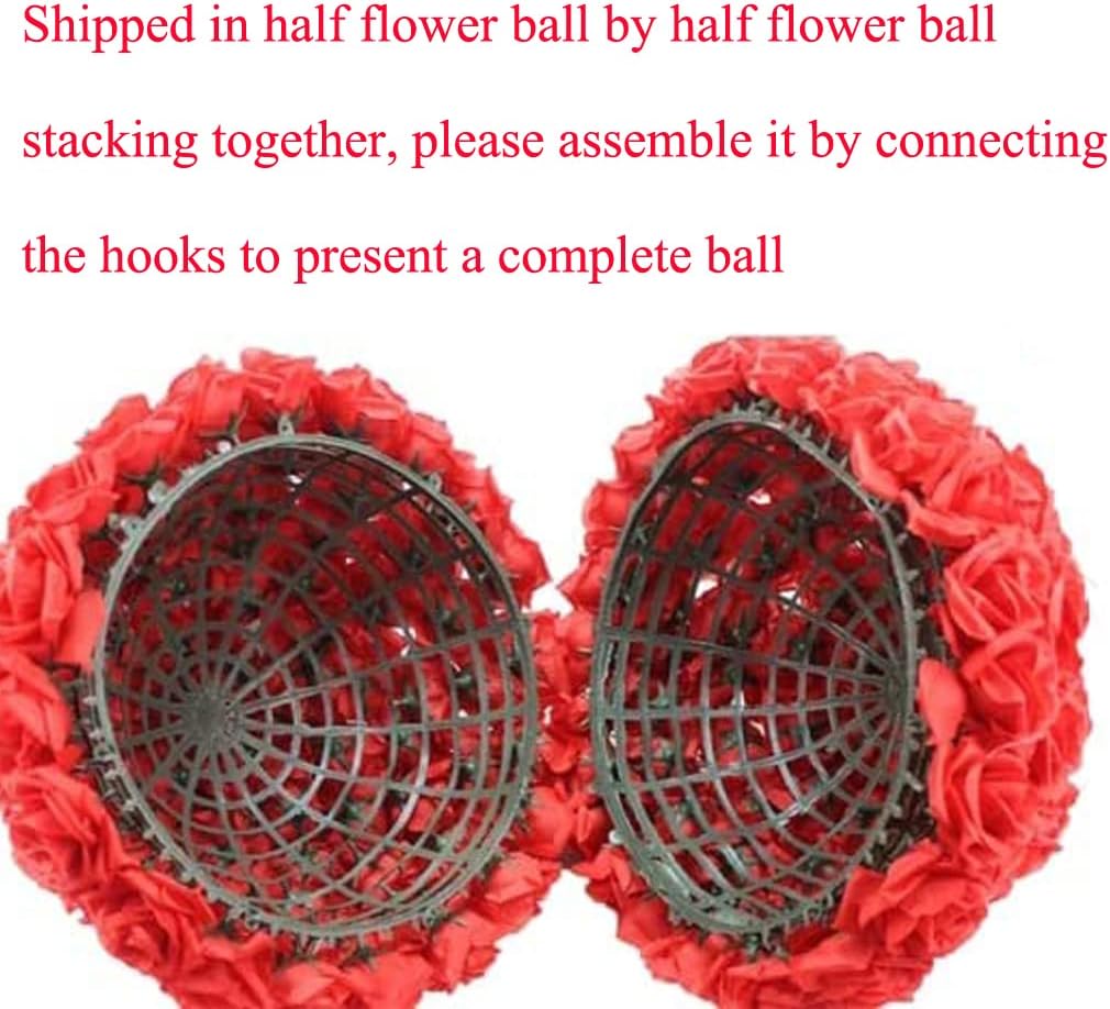 Artificial Flower Ball for Centerpieces Bridal Wedding Artificial Wedding Party Centerpieces Decorations, 7.8inch (5, Yellow)