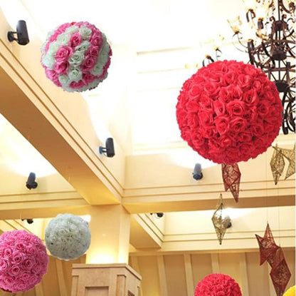 Artificial Flower Ball for Centerpieces Bridal Wedding Artificial Wedding Party Centerpieces Decorations, 7.8inch (5, Yellow)