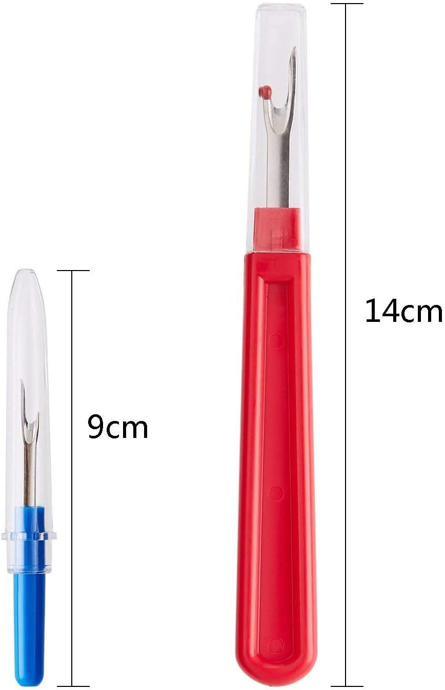 Seam Ripper, Sewing Stitch Ripper and Thread Remover Tool Kit, 2 Big+2 Small Embroidery Cutter and 1 Thread Snip(Yellow)