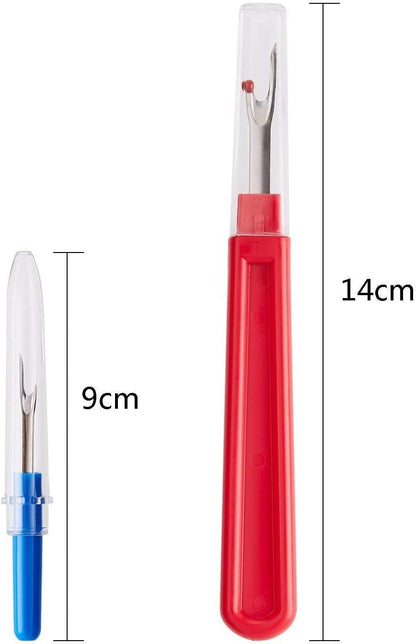 Seam Ripper, Sewing Stitch Ripper and Thread Remover Tool Kit, 2 Big+2 Small Embroidery Cutter and 1 Thread Snip(Yellow)