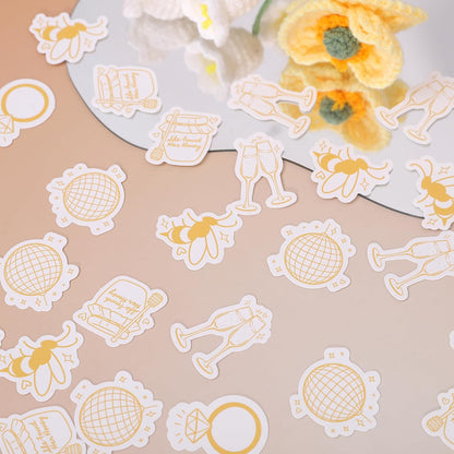 She Found Her Honey Confetti, Bee Theme Bridal Shower Party Decorations, Yellow and Pink, Bachelorette Birthday Cake Smash Photo Prop Supplies