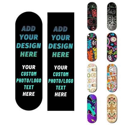 Skateboard and Longboard Custom Grip Tape Sheet Add Your Photo Logo Text Personalized Skidproof Sticker, Customizable Wear-Proof Grip Tapes, Yellow