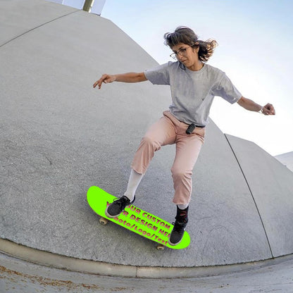 Skateboard and Longboard Custom Grip Tape Sheet Add Your Photo Logo Text Personalized Skidproof Sticker, Customizable Wear-Proof Grip Tapes, Yellow
