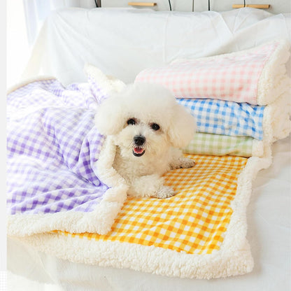 Yellow Dog Blanket, Emotional Support Blanket for Dogs & Kittens, Soft Comforting Pet Blanket for Small Medium Kittens Dogs (Yellow,27 * 40 inch)