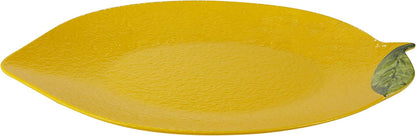 Zest 3-D Lemon Melamine 2-Piece Hostess Serving Set – Unbreakable Decorative Platters for Summer Entertaining, BBQ, Appetizers, Fruit Displays, Buffet, Indoor & Outdoor Dining