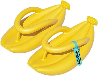 Unisex Banana Flip Flops for Women Men Cloud Slides Sandals Pillow Non Slip Slippers Bathroom Shower Slippers Shoes