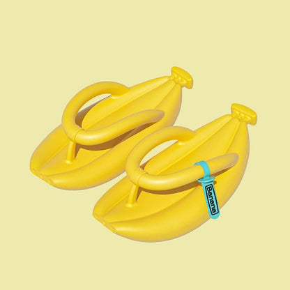 Unisex Banana Flip Flops for Women Men Cloud Slides Sandals Pillow Non Slip Slippers Bathroom Shower Slippers Shoes
