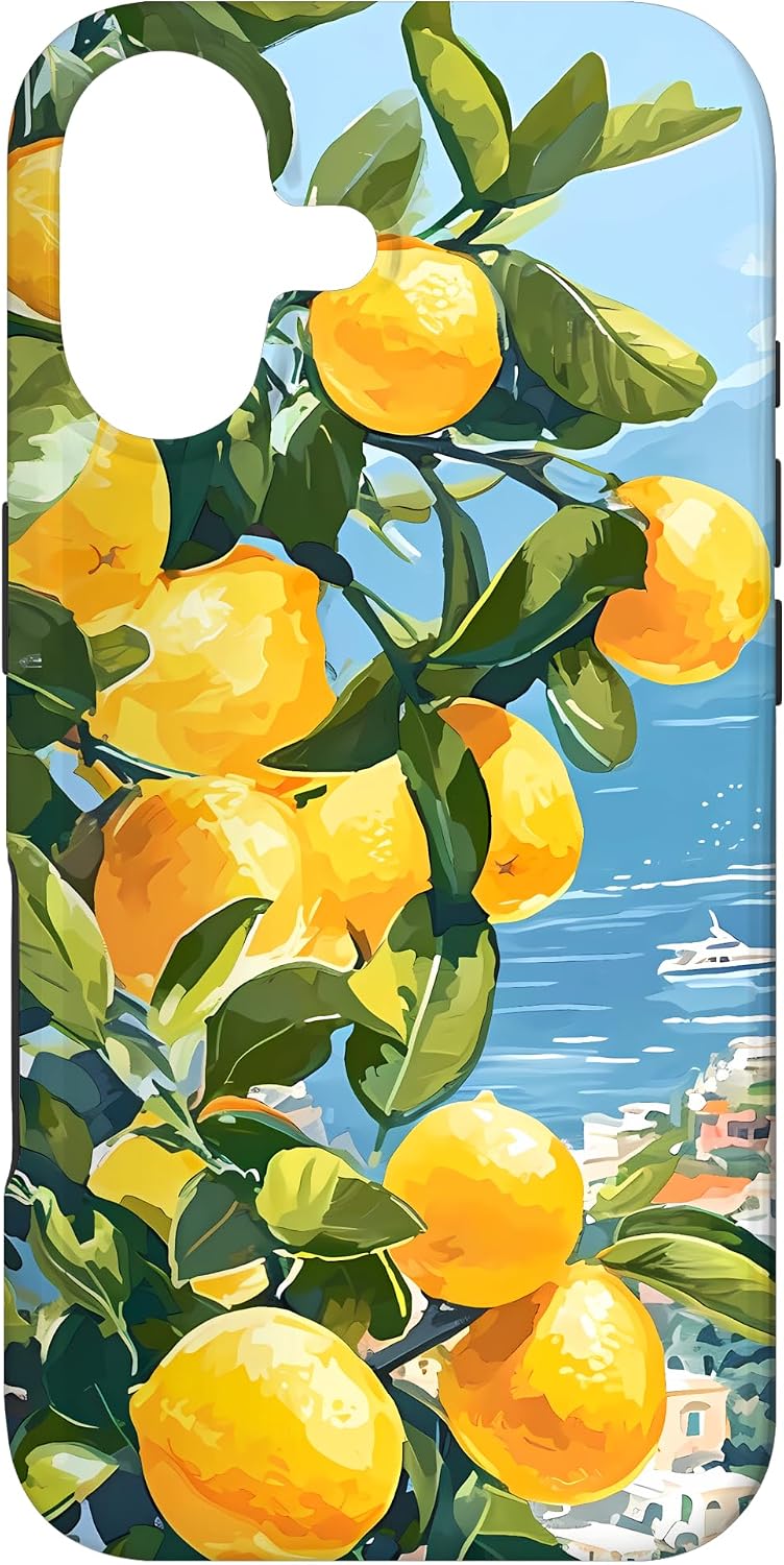 Italian Coast with Amalfi Lemons from The Mediterranean Sea Case for iPhone 17